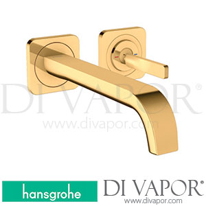 Hansgrohe 36106930 AXOR Citterio E Single Lever Basin Mixer for Concealed Installation Wall-Mounted with Pin Handle, Spout 221 Mm and Escutcheons 11/16 - 12/19 Spare Parts