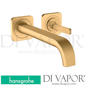 Hansgrohe 36106950 AXOR Citterio E Single Lever Basin Mixer for Concealed Installation Wall-Mounted with Pin Handle, Spout 221 Mm and Escutcheons >11/16 Spare Parts