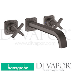Hansgrohe 36107340 AXOR Citterio E 3-Hole Basin Mixer for Concealed Installation Wall-Mounted with Spout 220 Mm and Escutcheons >11/16 Spare Parts