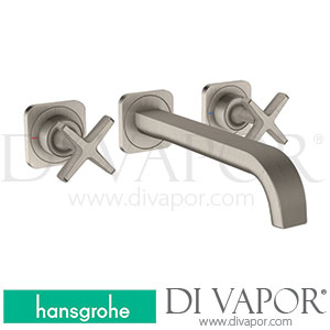 Hansgrohe 36107800 AXOR Citterio E 3-Hole Basin Mixer for Concealed Installation Wall-Mounted with Spout 220 Mm and Escutcheons >11/16 Spare Parts