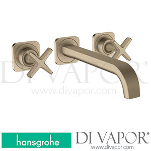 Hansgrohe 36107820 AXOR Citterio E 3-Hole Basin Mixer for Concealed Installation Wall-Mounted with Spout 220 Mm and Escutcheons >11/16 Spare Parts