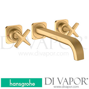 Hansgrohe 36107950 AXOR Citterio E 3-Hole Basin Mixer for Concealed Installation Wall-Mounted with Spout 220 Mm and Escutcheons >11/16 Spare Parts