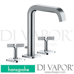 Hansgrohe 36108020 AXOR Citterio E 3-Hole Basin Mixer 170 with Escutcheons and Pop-Up Waste Set 11/16 - 12/19 Spare Parts