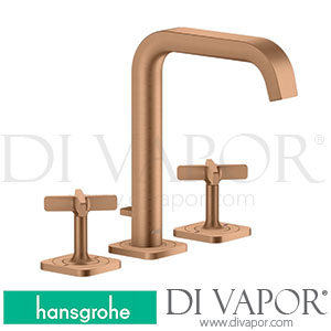 Hansgrohe 36108140 AXOR Citterio E 3-Hole Basin Mixer 170 with Escutcheons and Pop-Up Waste Set >11/16 Spare Parts