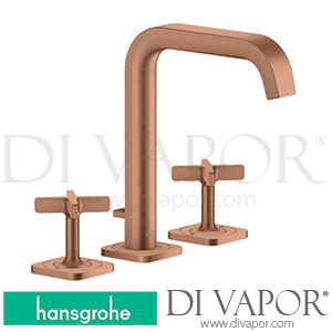 Hansgrohe 36108310 AXOR Citterio E 3-Hole Basin Mixer 170 with Escutcheons and Pop-Up Waste Set >11/16 Spare Parts