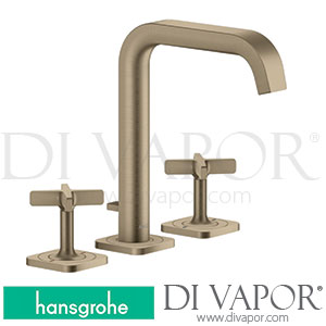 Hansgrohe 36108820 AXOR Citterio E 3-Hole Basin Mixer 170 with Escutcheons and Pop-Up Waste Set >11/16 Spare Parts
