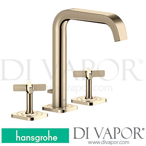 Hansgrohe 36108830 AXOR Citterio E 3-Hole Basin Mixer 170 with Escutcheons and Pop-Up Waste Set 11/16 - 12/19 Spare Parts