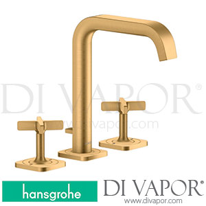 Hansgrohe 36108950 AXOR Citterio E 3-Hole Basin Mixer 170 with Escutcheons and Pop-Up Waste Set >11/16 Spare Parts