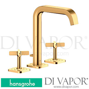 Hansgrohe 36108990 AXOR Citterio E 3-Hole Basin Mixer 170 with Escutcheons and Pop-Up Waste Set >11/16 Spare Parts