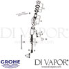 Grohe Contromix Public Self-Closing Basin Mixer Tap Mixing Device Spares