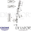Grohe Contromix Self-Closing Basin Tap Spare Parts