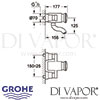 Grohe Contromix Public Self-Closing Basin Mixer Mixing Device Tap Dimensions