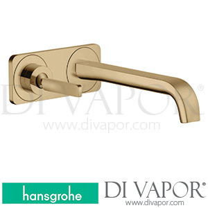 Hansgrohe 36114130 AXOR Citterio E Single Lever Basin Mixer for Concealed Installation Wall-Mounted with Pin Handle, Spout 221 Mm and Plate 11/16 - 12/19 Spare Parts