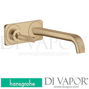 Hansgrohe 36114140 AXOR Citterio E Single Lever Basin Mixer for Concealed Installation Wall-Mounted with Pin Handle, Spout 221 Mm and Plate >11/16 Spare Parts