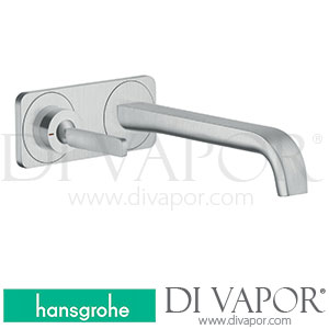 Hansgrohe 36114260 AXOR Citterio E Single Lever Basin Mixer for Concealed Installation Wall-Mounted with Pin Handle, Spout 221 Mm and Plate 11/16 - 12/19 Spare Parts