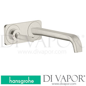 Hansgrohe 36114800 AXOR Citterio E Single Lever Basin Mixer for Concealed Installation Wall-Mounted with Pin Handle, Spout 221 Mm and Plate >11/16 Spare Parts
