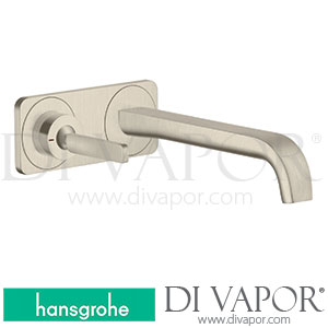 Hansgrohe 36114820 AXOR Citterio E Single Lever Basin Mixer for Concealed Installation Wall-Mounted with Pin Handle, Spout 221 Mm and Plate >11/16 Spare Parts