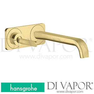 Hansgrohe 36114950 AXOR Citterio E Single Lever Basin Mixer for Concealed Installation Wall-Mounted with Pin Handle, Spout 221 Mm and Plate >11/16 Spare Parts