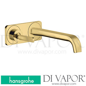 Hansgrohe 36114990 AXOR Citterio E Single Lever Basin Mixer for Concealed Installation Wall-Mounted with Pin Handle, Spout 221 Mm and Plate >11/16 Spare Parts
