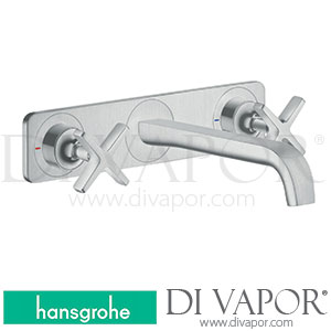 Hansgrohe 36115260 AXOR Citterio E 3-Hole Basin Mixer for Concealed Installation Wall-Mounted with Spout 220 Mm and Plate 11/16 - 12/19 Spare Parts