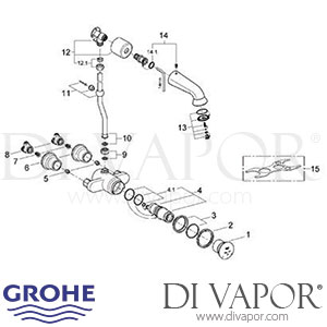 Grohe 36117 Contromix Shower Mixer Spare Parts