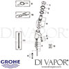 Grohe 36118 Contromix Surf Self - Closing Basin Mixer Spares