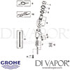 Grohe Contromix Surf Self-Closing Basin Mixer without Mixing Device Spares