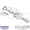 Grohe Contromix Surf Self-Closing Shower Mixer Spares