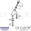 Grohe Contropress Self-Closing Pillar Tap Spares