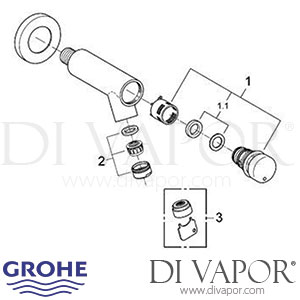 Grohe 36177 Contropress Self-Closing Pillar Tap Spare Parts