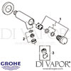 Grohe Contropress Self-Closing Wall Valve DN15 Tap Spares