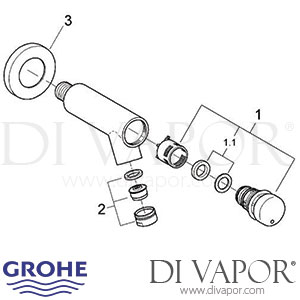 Grohe 36178 Contropress Wall M.BL.LOW P. Shower Spre Parts