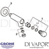 Grohe Contropress Wall M BL LOW P Shower Spares