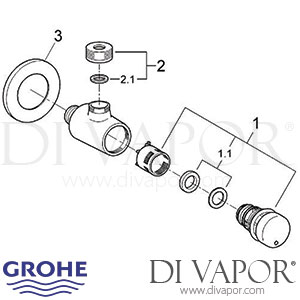Grohe 36179 Contropress Self-Closing Shower Valve Spare Parts