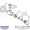 Grohe Contropress Self-Closing Shower Valve Spares