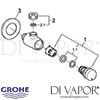 Grohe Contropress Self-Closing Shower Valve Spares