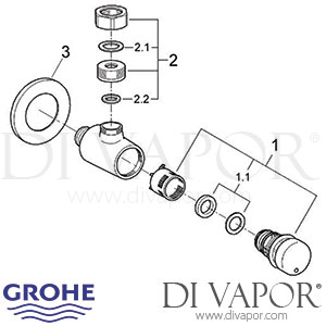Grohe 36182 Contropress Shower Valve Spare Parts