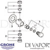 Grohe Contropress Self-Closing Gate Valve Spares