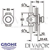 Grohe Contropress Self-Closing Gate Valve Dimension