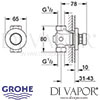 Grohe Contropress Self Closing Shower Valve Dimensions