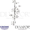 Grohe Eurodisc SE Self-Closing Basin Tap Spares
