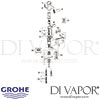 Grohe Eurodisc SE Self-Closing Basin Mixer with Mixing Device Spares