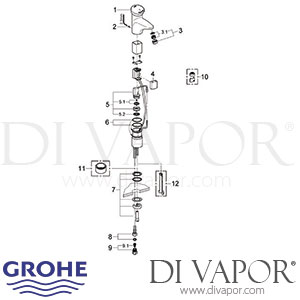 Grohe 36215 Eurodisc SE Self-Closing Basin Tap (1/2 Inch) Spare Parts