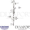 Grohe Eurodisc SE Self-Closing Basin Tap Spares