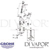 Grohe 36233 Eurodisc SE Self-Closing Basin Mixer Spares