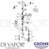 Grohe 36236000 Mixer Spare Tech Diagram