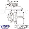 Grohe Europlus E Infrared Electronic Wash Basin Thermostat Dimensions