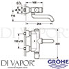 Grohe 36239001 Spare Diagram