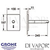 Grohe Europlus E Infrared Electronic Basin Mixer Tap Dimensions