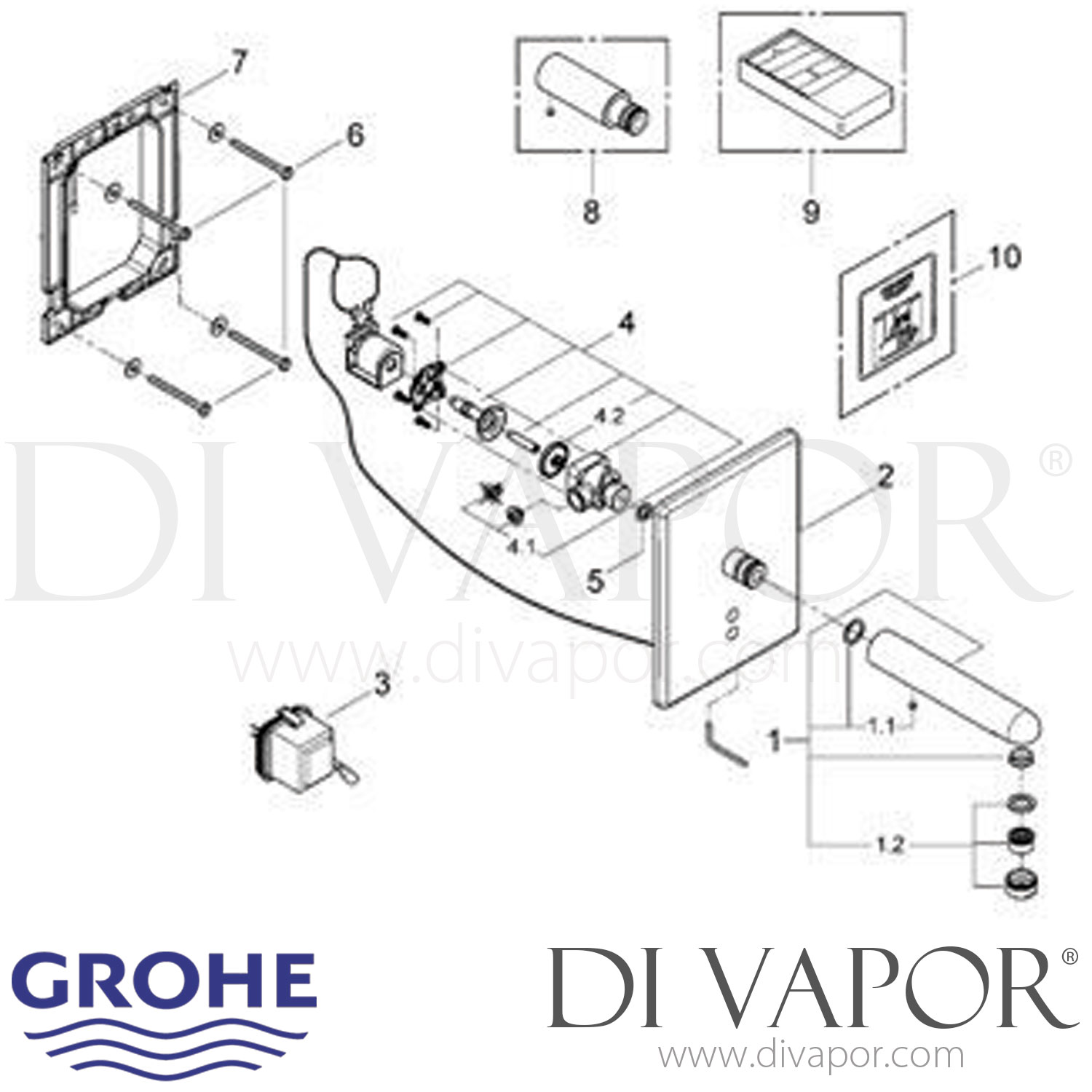 Grohe 36243 Europlus E Infra-Red Electronic Basin Tap Spare Parts